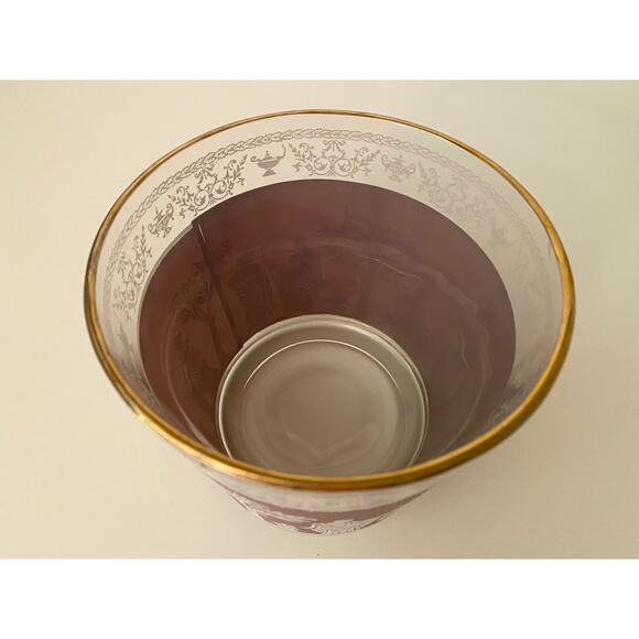 Jeannette Hellenic Lavender Ice Bucket | Grecian | Rare Mid-Century Barware - Picture 6 of 6